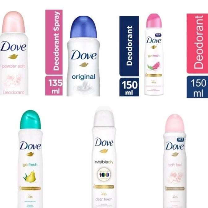 

BARU DOVE DEODORANT BODY SPRAY POWDER SOFT 150 ML