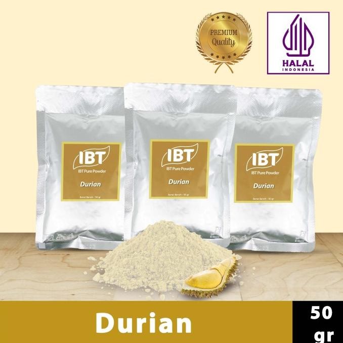 

BARU PURE DURIAN POWDER MURNI BUBUK IMPORT MAKANAN KUE 50 GR