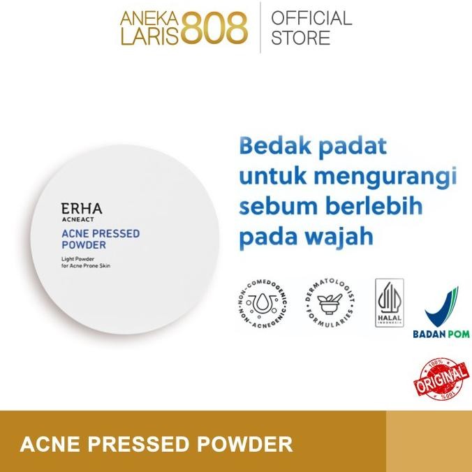 

BARU ERHA ACNE PRESSED POWDER, BEDAK PADAT UNTUK KULIT JERAWAT