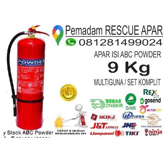 

BARU TABUNG PEMADAM API APAR DCP POWDER 9 KG