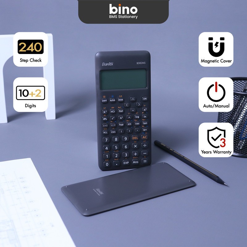 

[BMS Bekasi] Bantex Kalkulator Ilmiah / Scientific Calculator 240 Fungsi Untuk Sekolah dan Kantor