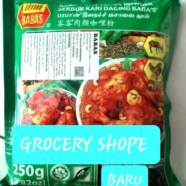 

BARU BABAS MEAT CURRY POWDER | BUMBU KARI DANGING 250 GR