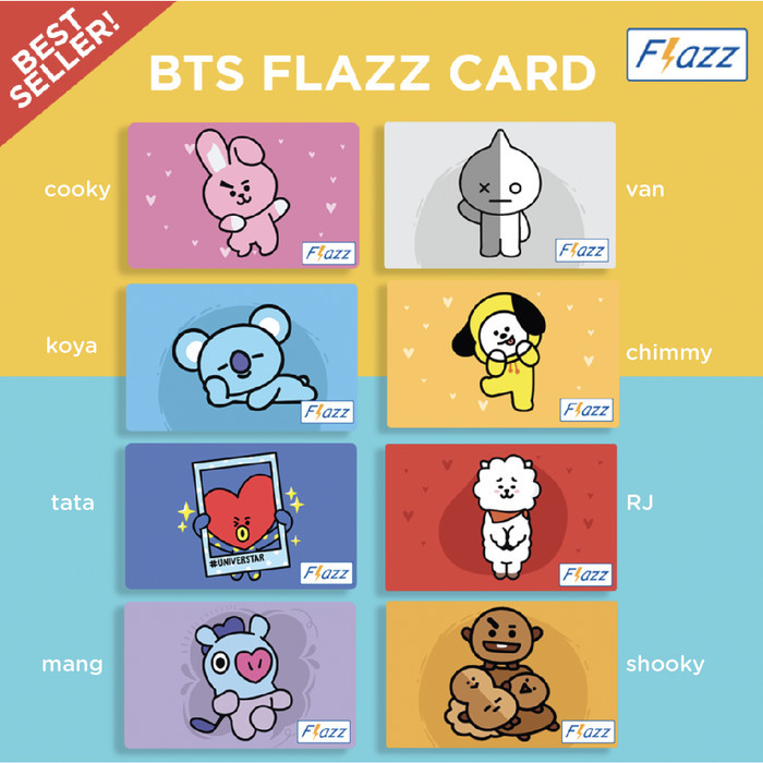 TERBARU Kartu Flazz BT21 Kartu Flazz UV PRINT