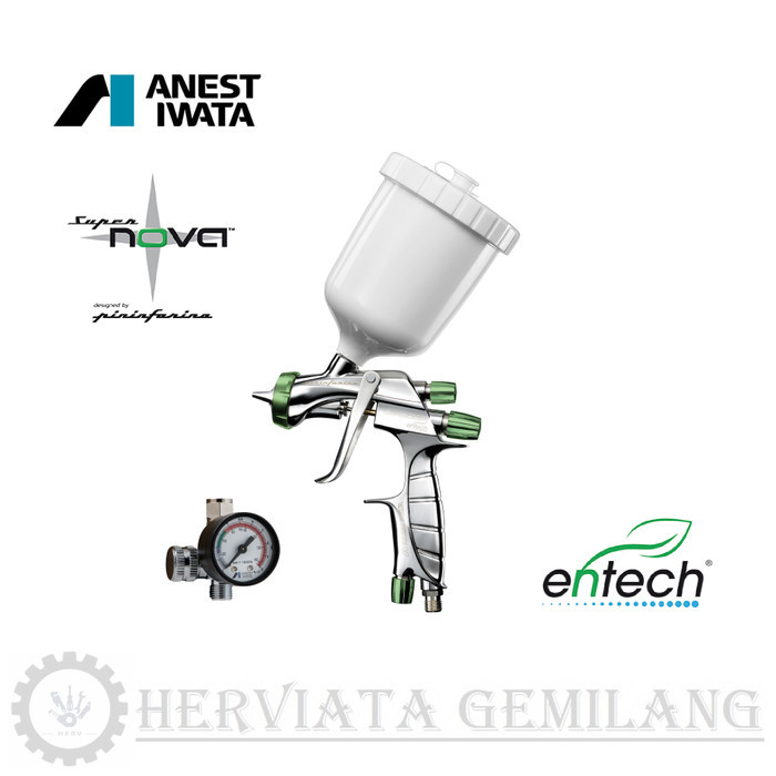 Anest Iwata LS-400 Entech Supernova ETS HVLP Spray Gun 1.3 mm