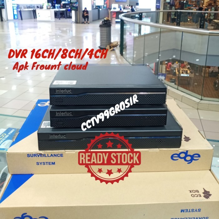 TERBARU DVR Edge Interluc 16Ch / 8Ch / 4Ch Full HD 5MP Aplikasi Front Cloud PROMO