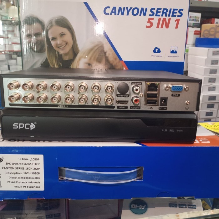 TERBARU SPC DVR UVR SPC 16 CH SUPORT CAMERA AHD,TVI,CVI,ANALOG FULL HD 1080 BISA GRAB