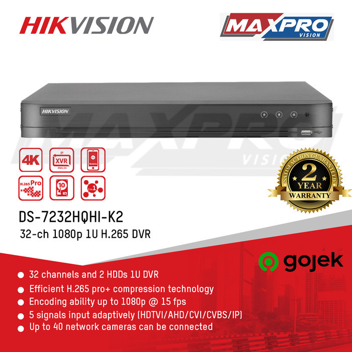 TERBARU TURBO HD DVR HIKVISION DS-7232HQHI-K2
