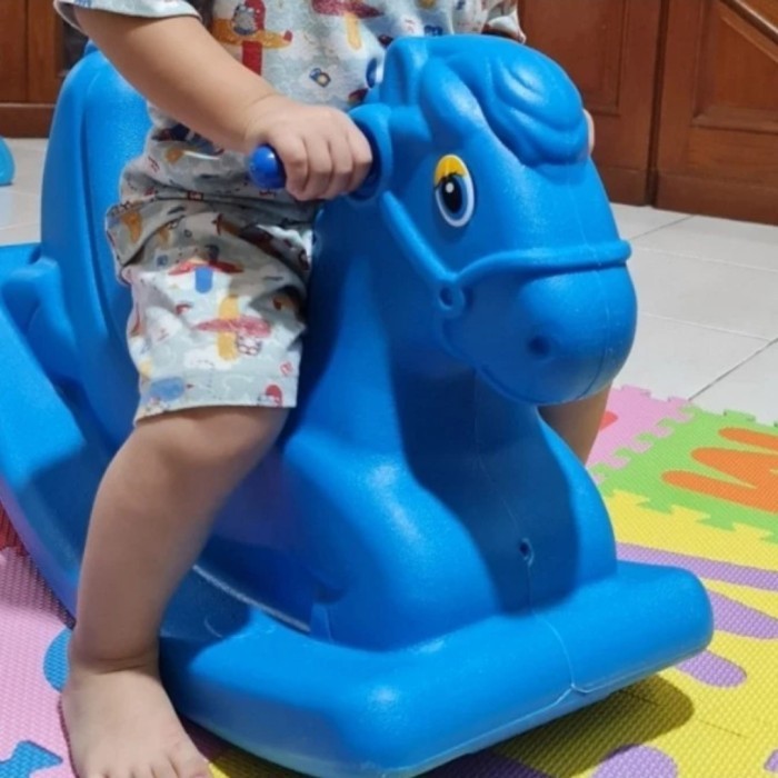 mainan kuda kudaan anak jungkat-jungkit bahan plastik mainan anak