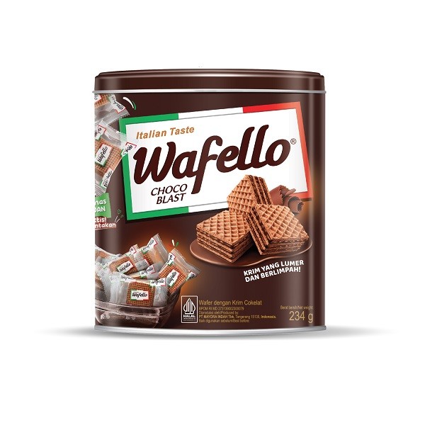 

ROMA WAFELLO WAFER COKLAT CAN 234 GR