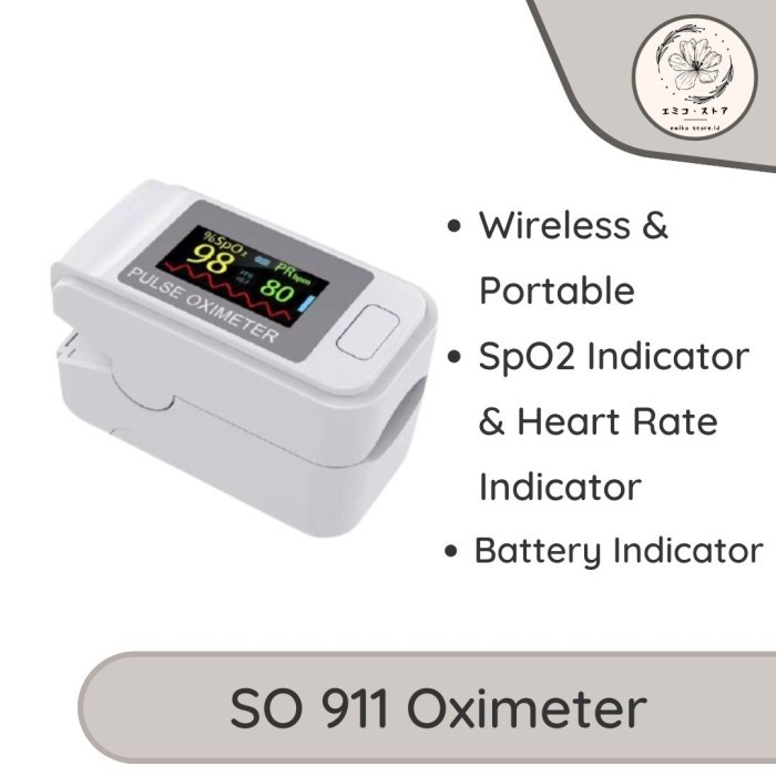 Oximeter So 911 / So911 Alat Pengukur Kadar Oksigen Dalam Tubuh New
