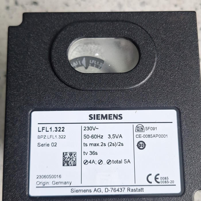 LFL1.322 Siemens Burner Control Serie 02 LFL1.322