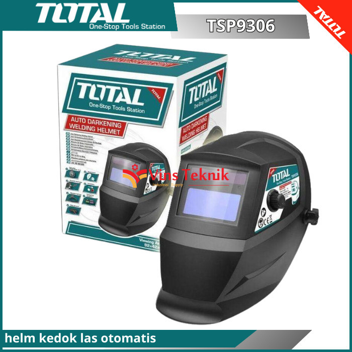 Auto darkening welding helmet TOTAL TSP9306 helm kedok las otomatis