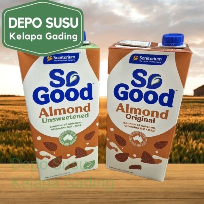 

TERLARIS TERLARIS TERLARIS SANITARIUM SO GOOD ALMOND MILK ORIGINAL / UNSWEET SUSU ALMON OAT