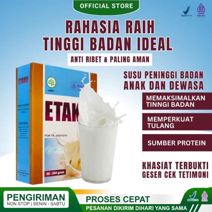 

TERLARIS TERLARIS TERLARIS SUSU PENINGGI BADAN ANAK REMAJA DAN DEWASA WALATRA ETAKU GOAT MILK ASLI