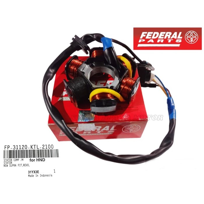 Spul Spull Stator Spol Spool Assy Legenda 2 Supra Fit New Revo Federal Barang Langka