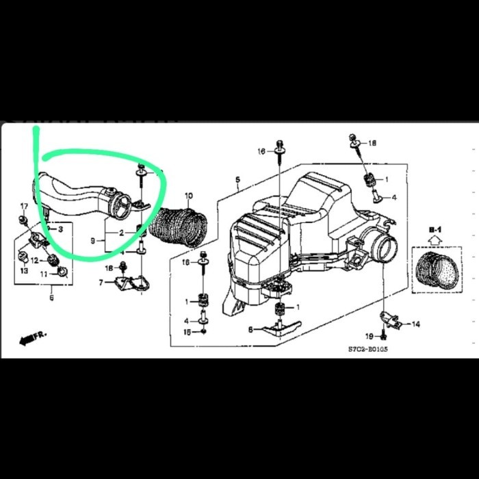 Pipa Selang Intake Filter Udara Honda Stream 1.7 - Civic Century Ready