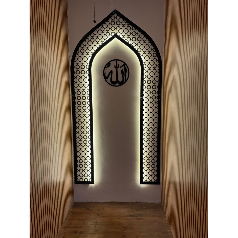 Mihrab Mushola Rumah V2 Dekorasi Mihrab Mushola Moroccan Style Led