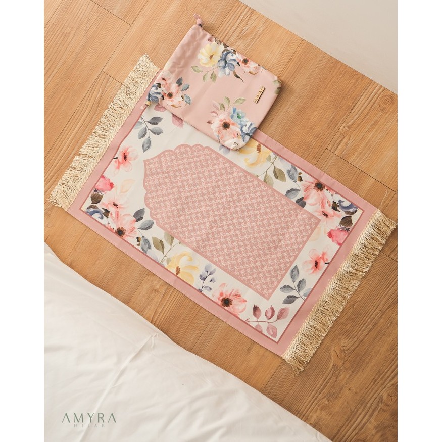 Exclusive Gift Ramadan Amyra Sajadah Travel Printing Free Pouch Aa003