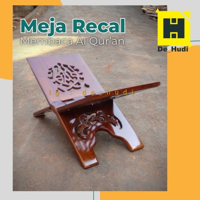 Rekal Rehal Meja Alas Al-Quran Tempat Baca Al Qur'An Meja Lipat