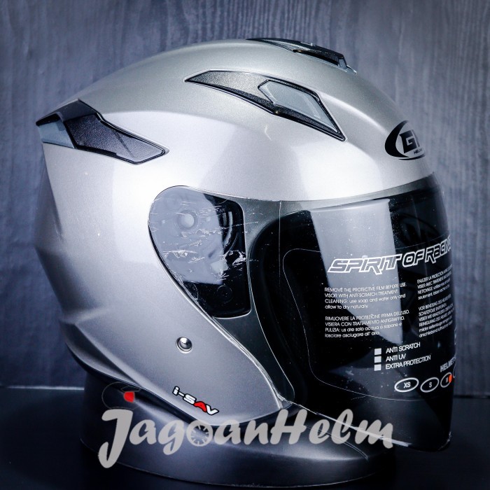 GM HELM KING FIGHTER BASIC SOLID DARK GREY SINGLE VISOR