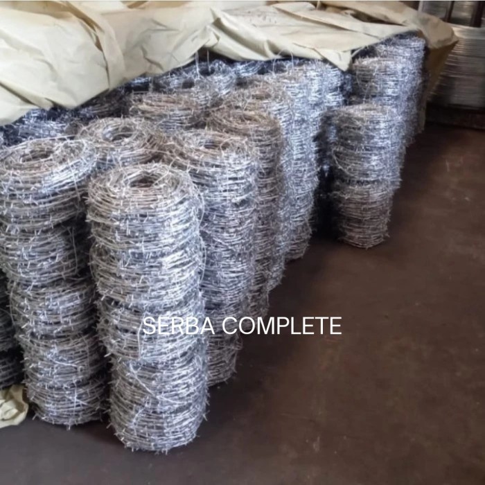 hanya disini] KAWAT DURI GALVANIS 14KG KAWAT DURI PER ROLL 14 KG 140MTR 140 MTR KAWAT DURI