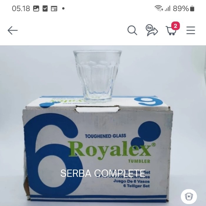 $$$$] Gelas Royalex 606 TP Gelas Royalex 606TP