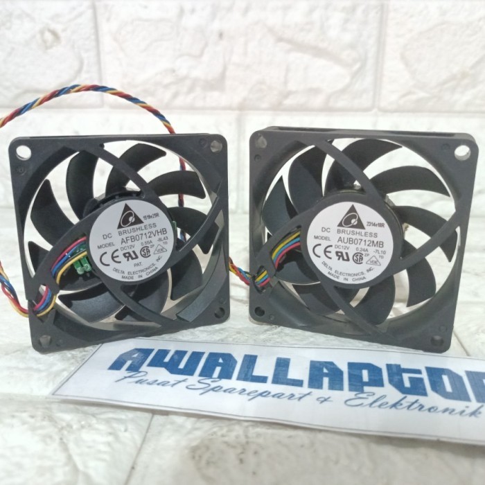 monggo] kipas 7x7 delta 12v fan slim 7x7cm cooling fan laptop aquascape