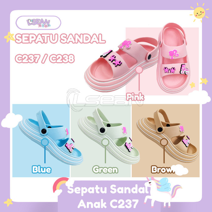SEPATU SANDAL ANAK PEREMPUAN SELOP MODEL TALI BELAKANG Size Kecil C237