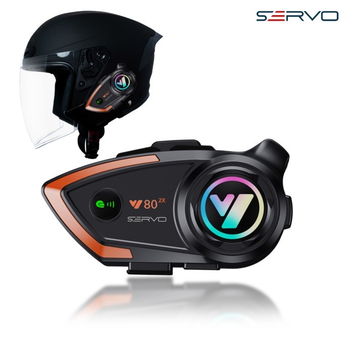TERLARIS TERLARIS SERVO ROAD - INTERCOM HELM Y80-2X INTERKOM HELM BLUETOOTH PANGGILAN DUA ARAH TAHAN