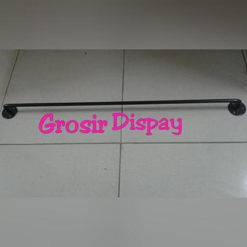 Rak Tempat Handuk Syal Gantungan Serbaguna Kuat 90Cm Jemuran