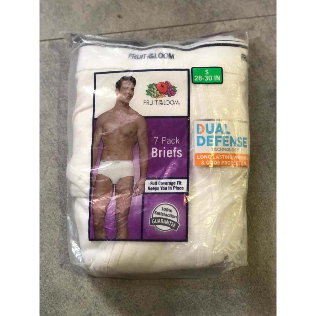Set 7 Celana Dalam Fruit of the Loom Dual Defense - S (28-30 inci/Honduras} AS) |QgM0V2iV|