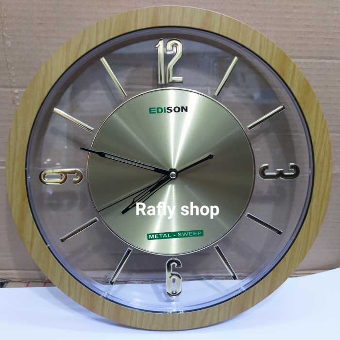 Jam Dinding Edison 3381 Coklat