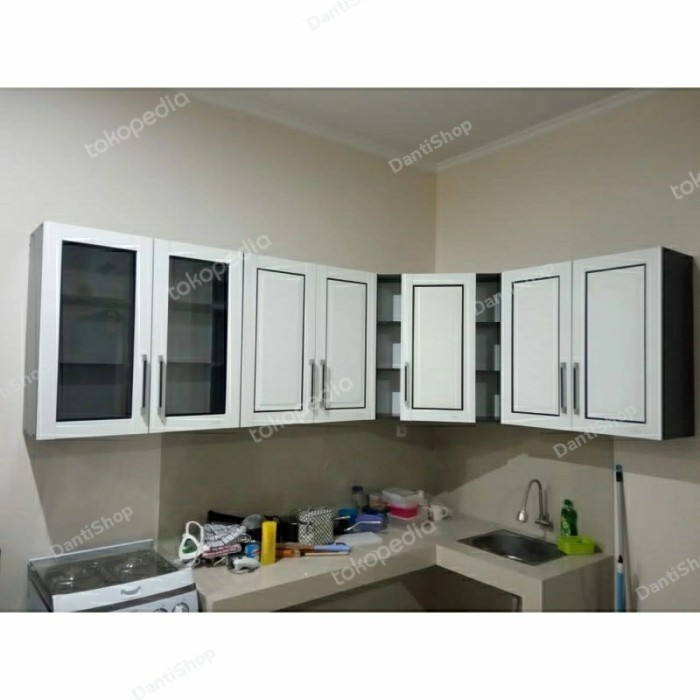 Kitchen Set Atas 7 Pintu L / Lemari Gantung / Rak Gantung Dapur 587
