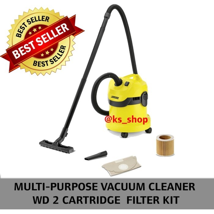Karcher WD 2 Penyedot Debu Basah & Kering - Kuning