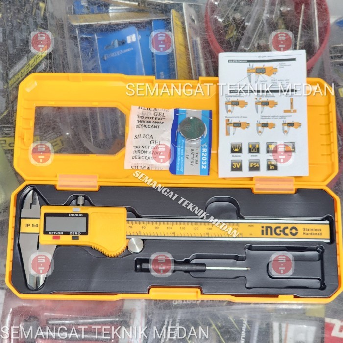 Sketmat Vernier Caliper Jangka Sigmat Digital 6" 150Mm Ingco Hdcd28150