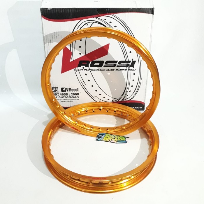 Velg Rim Jari Jari Set Rossi Master Ring 14 140 160 W Shape Gold Barang Langka