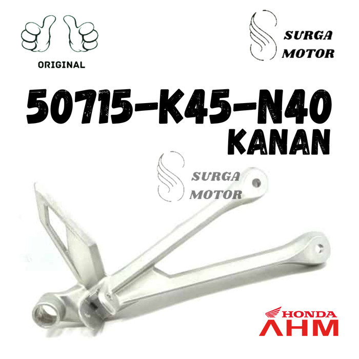 Holder Pillion Foot Step Footstep Kanan New Cbr 150R K45G Belakang Ori Barang Langka