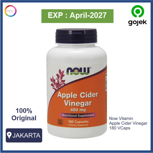 

NOW Foods, Apple Cider Vinegar 450 mg, 180 Caps