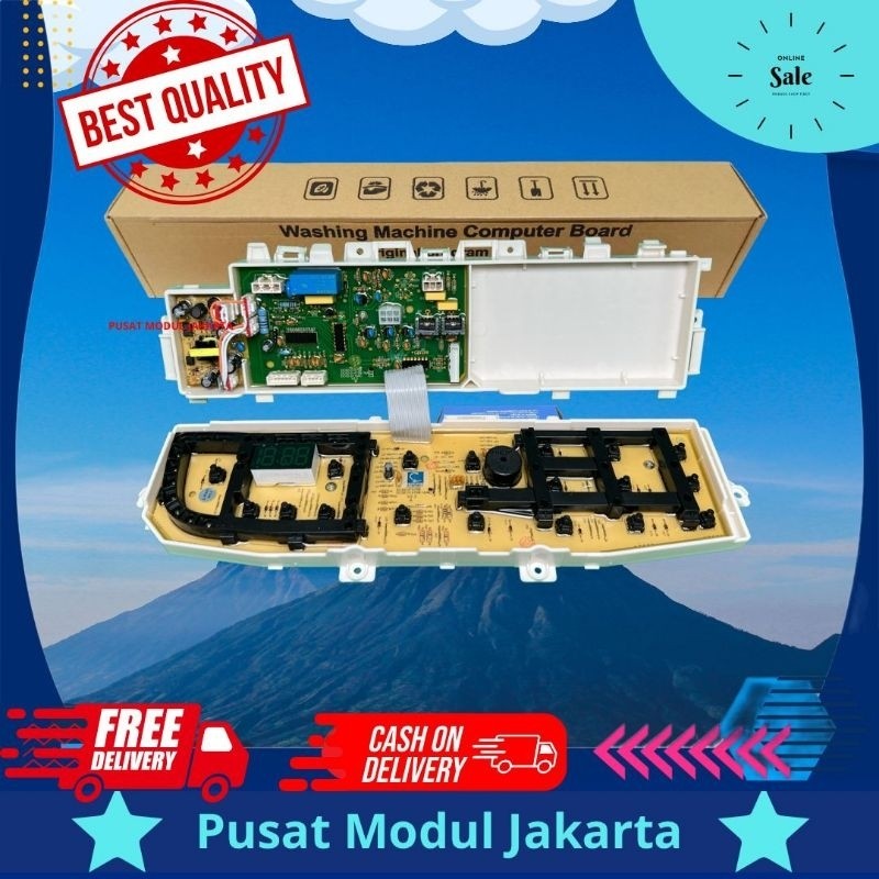 modul pcb mesin cuci samsung WA95F5S7 / WA95F5S5 / WA10F5S5 / WA11F5S7