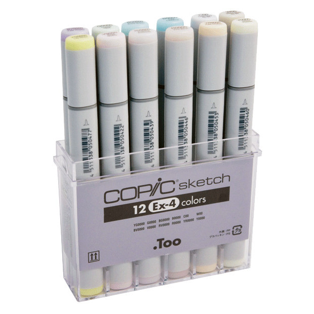 

TERLARIS! COPIC Sketch Marker 12 Colour Set EX-4