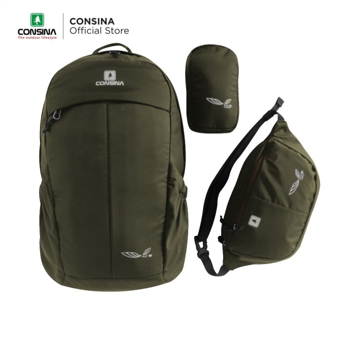 

TERLARIS CONSINA FLY 20 TAS RANSEL LAPTOP TRAVEL 14INCH 3 IN 1 TIGA TAS SATU HARGA MURAH!!! MURAH