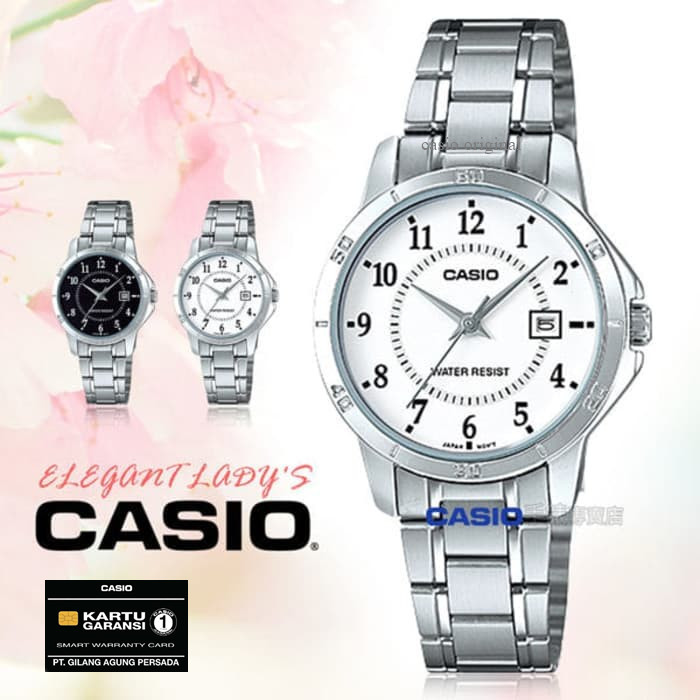Jam Tangan Wanita Casio Ltp V004D-1 Ltp V004D Ltp-V004D-1 Original