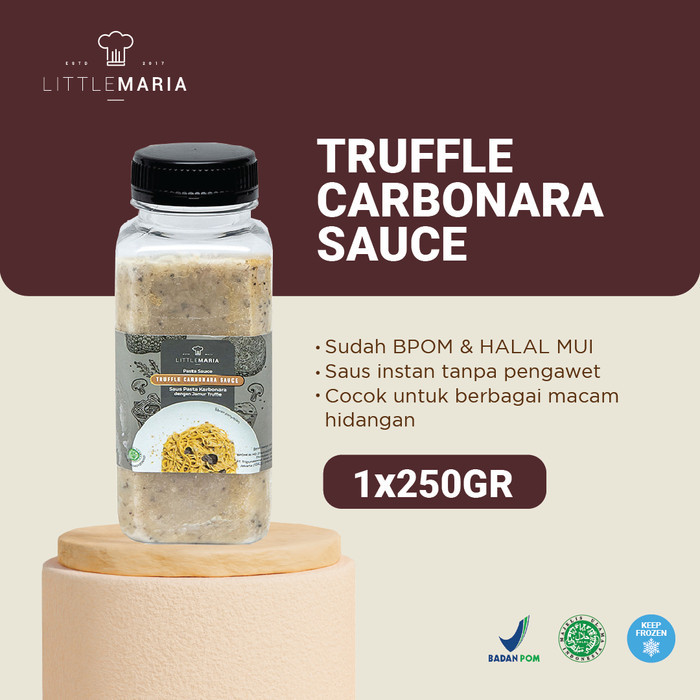 

TERLARIS! LittleMaria Black Truffle Carbonara Sauce 250ml