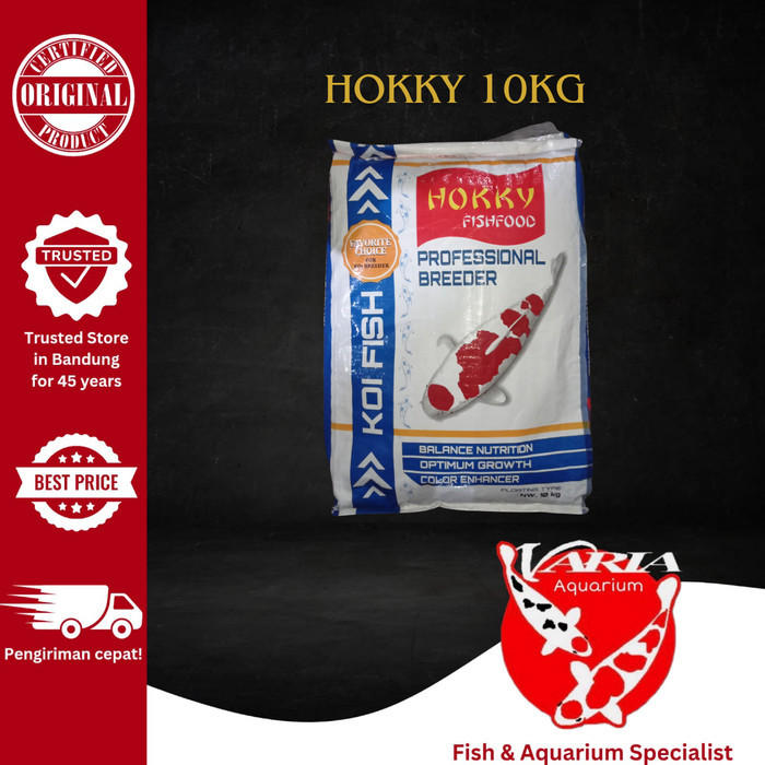Jual [READY] Pakan Ikan Koi Hokky 10kg Pakan Ikan Karungan 10kg