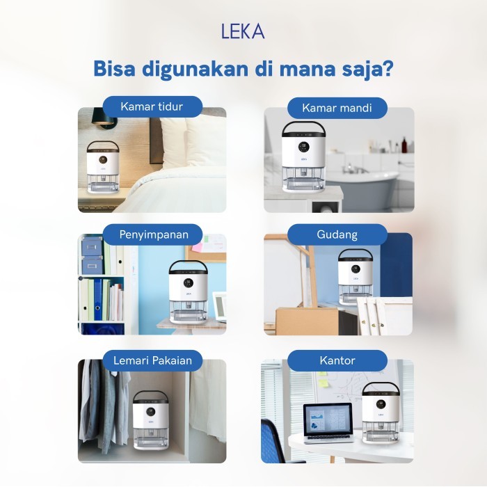 LEKA DH6223 BREEZEPRO DEHUMIDIFIER - SERAP AIR PENYERAP KELEMBABAN