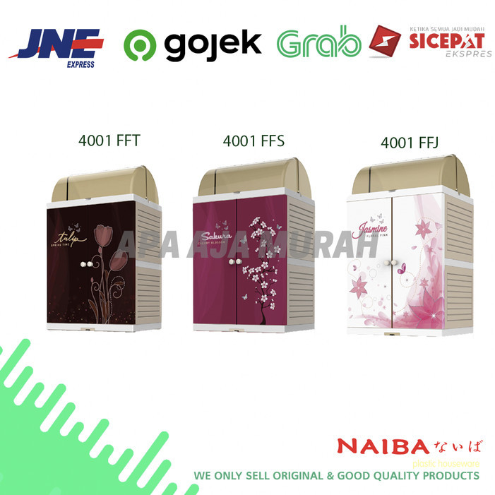 Rak Piring Naiba 4001 / Lemari Plastik Naiba 4001 Murah