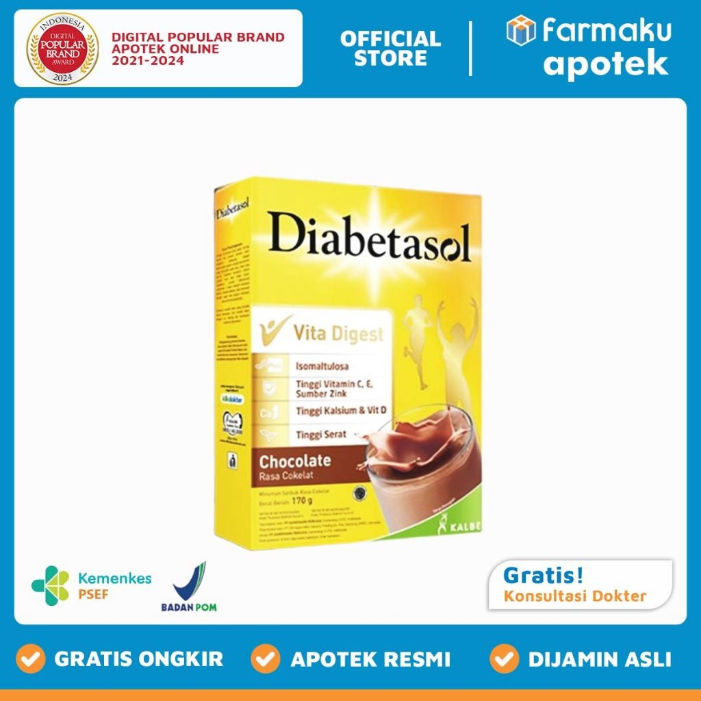 

Diabetasol Rasa Cokelat 170 gr - BYM