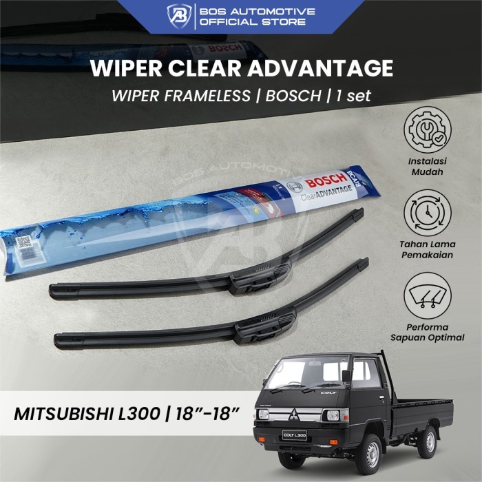 Wiper Blade Mobil Mitsubishi L300 Bosch Advantage 18" - 18" Original