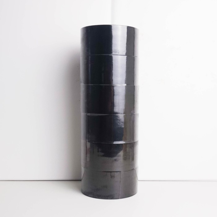 

Viral Lakban Kain / Cloth Tape Hitam 48Mm X 8 Meter - Dus (72 Pcs) - Motto Tape Packing Aman