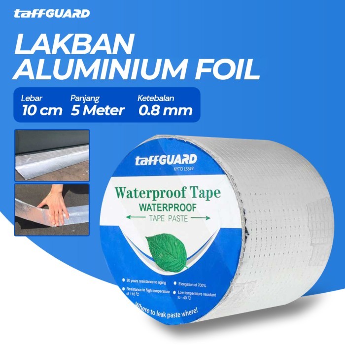 

Viral Lakban Anti Bocor Super Kuat Aluminium 10 Cm X 5 M Taffguard Cod